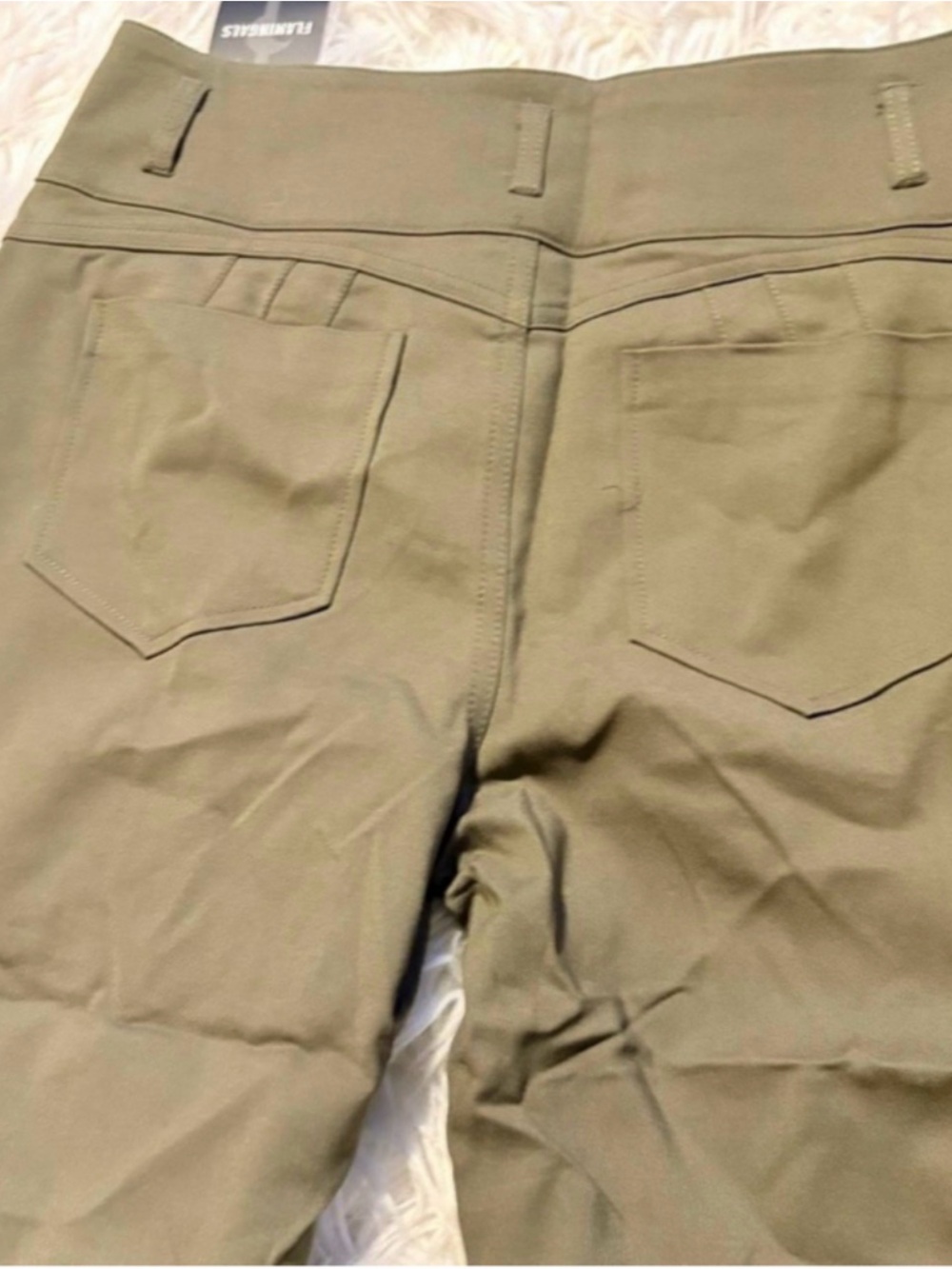 Flamingals Olive Green Capri Pants - Picture 4 of 4
